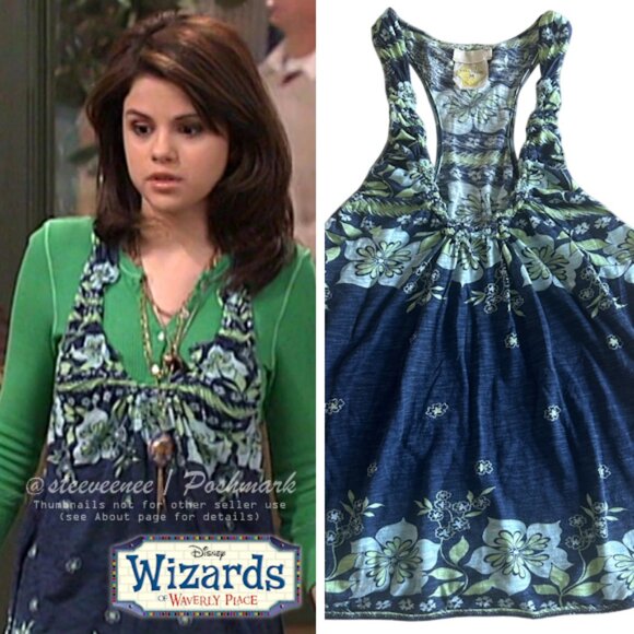 Free People Floral Racerback Tank ASO Alex Russo - Picture 2 of 9